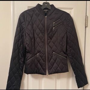 Express Black Quilted Jacket